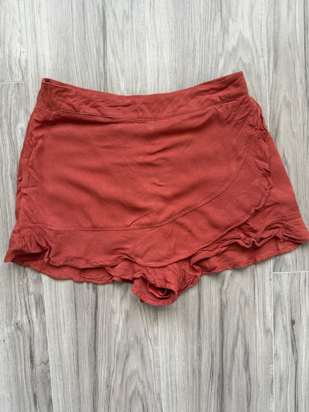 Altar'd State Rust Ruffle Skort